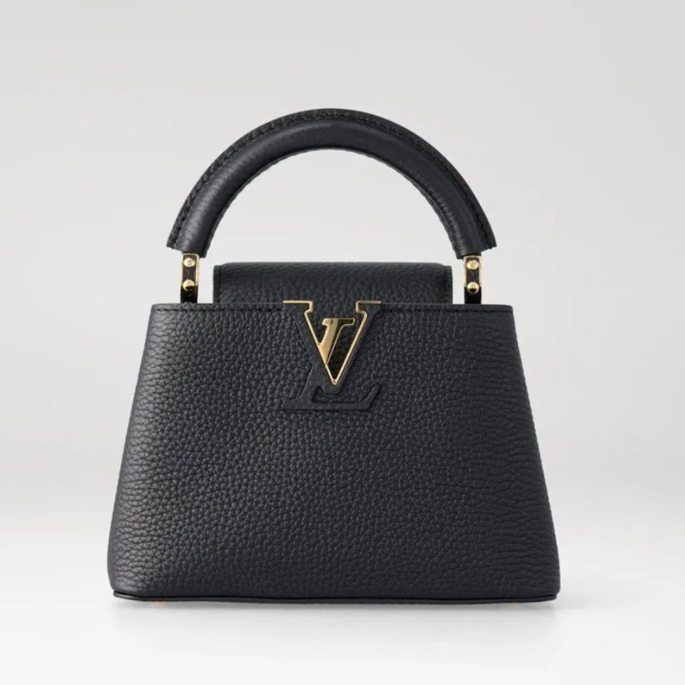 Louis Vuitton Taurillon Mini Capucines Black